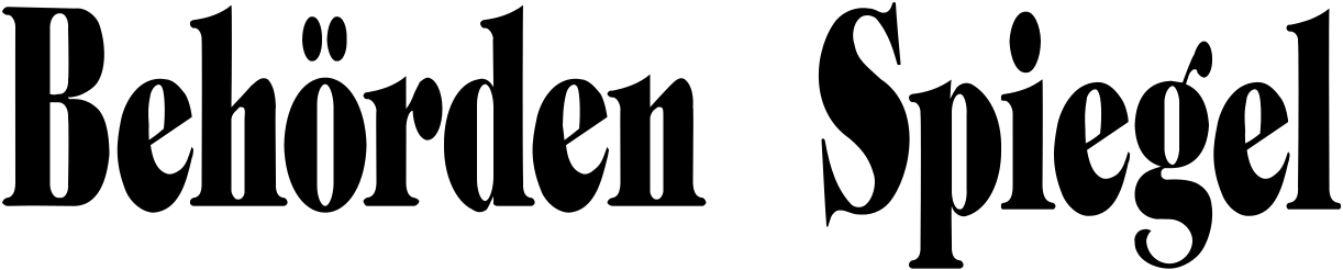 Logo of the German medium “Behörden Spiegel” as a font