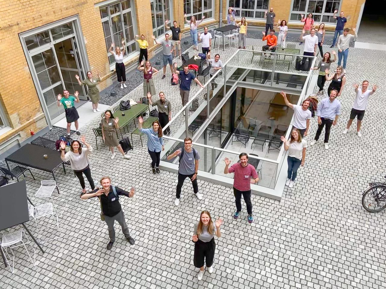 Gruppenfoto Start Tech4Germany 3. Jahrgang im Juli 2020.
